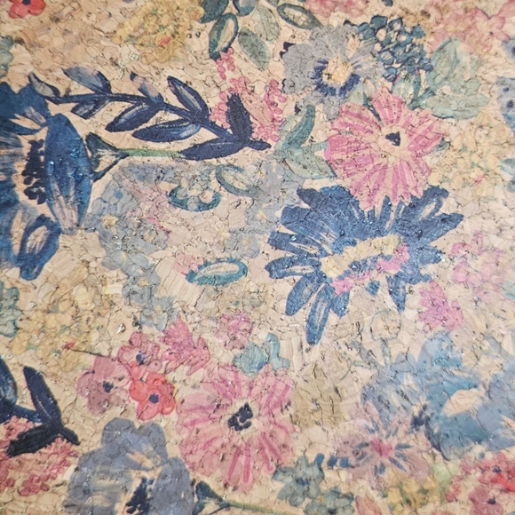 Alessia Bianchi floral cork clutch purse - Picture 3 of 4